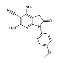 4,6-DIAMINO-1-(4-METHOXY-PHENYL)-2-OXO-2,3-DIHYDRO-1H-PYRROLO[2,3-B]PYRIDINE-5-CARBONITRILE Structure