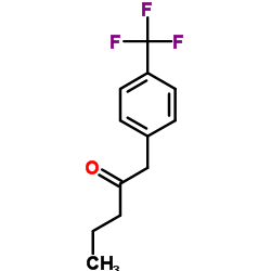 1-[4-(Trifluoromethyl)phenyl]-2-pentanone结构式