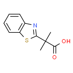 2-Benzothiazoleaceticacid,alpha,alpha-dimethyl-(9CI) structure