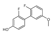 3-fluoro-4-(2-fluoro-5-methoxyphenyl)phenol结构式