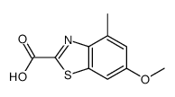 2-Benzothiazolecarboxylicacid,6-methoxy-4-methyl-(9CI)结构式