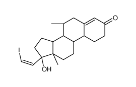 7-methyl-17-(2'-iodovinyl)-19-nortestosterone structure