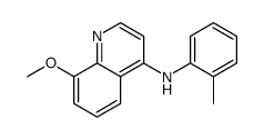 8-methoxy-N-(2-methylphenyl)quinolin-4-amine Structure