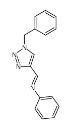 (E)-1-(1-benzyl-1H-1,2,3-triazol-4-yl)-N-phenylmethanimine Structure