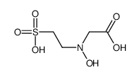 2-[hydroxy(2-sulfoethyl)amino]acetic acid Structure