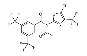 N-acetyl-N-[5-chloro-4-(trifluoromethyl)-1,3-thiazol-2-yl]-3,5-bis(trifluoromethyl)benzamide Structure