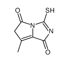 1H-Pyrrolo[1,2-c]imidazole-1,5(6H)-dione,3-mercapto-7-methyl-(8CI)结构式