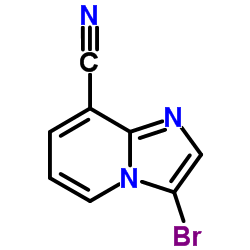 3-Bromoimidazo[1,2-a]pyridine-8-carbonitrile structure