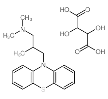 2,3-dihydroxybutanedioic acid,N,N,2-trimethyl-3-phenothiazin-10-ylpropan-1-amine Structure