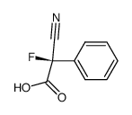 (R)-(+)-α-cyano-α-fluorophenylacetic acid Structure