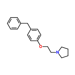 pyrrolidino-benzylphenoxyethanamine Structure