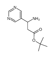 1,1-dimethylethyl β-amino-5-pyrimidinepropanoate Structure