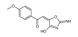 (5E)-2-amino-5-[2-(4-methoxyphenyl)-2-oxoethylidene]-1,3-oxazol-4-one Structure