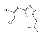 2-氯-N-(5-异丁基-[1,3,4]噻二唑-2-基)-乙酰胺结构式