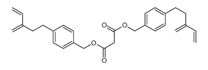 bis[[4-(3-methylidenepent-4-enyl)phenyl]methyl] propanedioate Structure