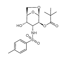 1,6-anhydro-3-deoxy-2-O-pivaloyl-3-p-toluenesulfonamido-β-D-altropyranose Structure