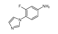 3-fluoro-4-(1H-imidazol-1-yl)phenylamine结构式