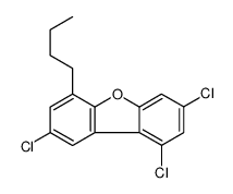 6-butyl-1,3,8-trichlorodibenzofuran结构式