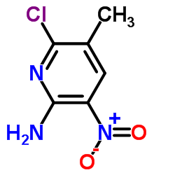 6-Chloro-5-methyl-3-nitro-2-pyridinamine Structure