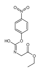 ethyl 2-[(4-nitrophenoxy)carbonylamino]acetate结构式