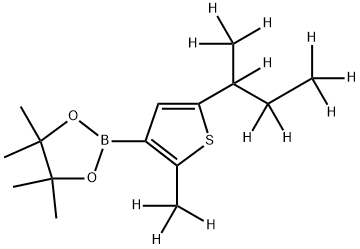 [2-Methyl-5-(sec-butyl)-d12]-thiophene-3-boronic acid pinacol ester structure