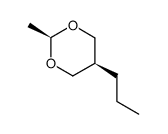 2α-Methyl-5α-propyl-1,3-dioxane结构式