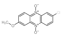 Phenazine,2-chloro-7-methoxy-, 5,10-dioxide structure