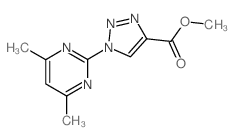 METHYL 1-(4,6-DIMETHYLPYRIMIDIN-2-YL)-1H-1,2,3-TRIAZOLE-4-CARBOXYLATE picture