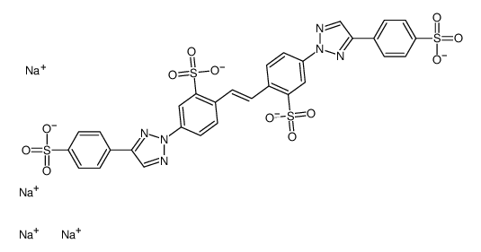 tetrasodium 4,4'-bis[4-(p-sulphonatophenyl)-2H-1,2,3-triazol-2-yl]stilbene-2,2'-disulphonate Structure