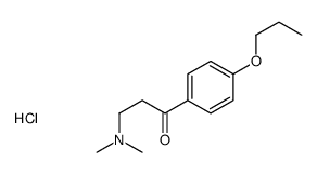 3-(dimethylamino)-1-(4-propoxyphenyl)propan-1-one,hydrochloride Structure