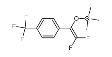 ((2,2-difluoro-1-(4-(trifluoromethyl)phenyl)vinyl)oxy)trimethylsilane Structure