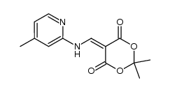 2,2-dimethyl-5-(((4-methylpyridin-2-yl)amino)methylene)-1,3-dioxane-4,6-dione Structure