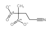 Pentanenitrile,4,4-dinitro- Structure