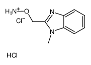 (3-methyl-1H-benzimidazol-3-ium-2-yl)methoxyazanium,dichloride Structure