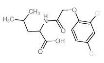 L-Leucine,N-[(2,4-dichlorophenoxy)acetyl]- (9CI) structure