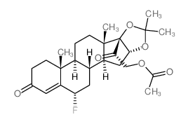 Pregn-4-ene-3,20-dione,21-(acetyloxy)-6-fluoro-16,17-[(1-methylethylidene)bis(oxy)]-, (6a,16a)- (9CI) structure