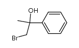 (+/-)-1-bromo-2-phenylpropan-2-ol Structure