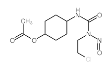 Urea, 3-(4-acetoxycyclohexyl)-1-(2-chloroethyl)-1-nitroso- Structure