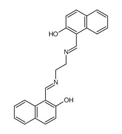 bis(2-hydroxy-1-naphtaldehyde) ethylendiamine结构式