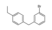 1-bromo-3-[(4-ethylphenyl)methyl]benzene结构式