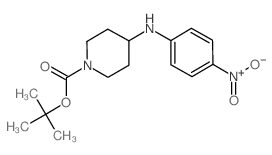 TERT-BUTYL 4-((4-NITROPHENYL)AMINO)PIPERIDINE-1-CARBOXYLATE Structure