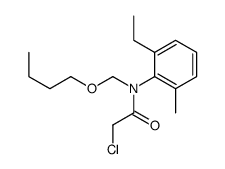 N-(butoxymethyl)-2-chloro-N-(2-ethyl-6-methylphenyl)acetamide结构式