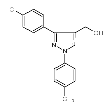 (3-(4-chlorophenyl)-1-p-tolyl-1h-pyrazol-4-yl)methanol结构式