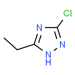 3-Chloro-5-ethyl-1H-1,2,4-triazole结构式