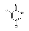 3,5-dichloro-1H-pyridine-2-thione Structure