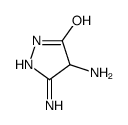 3,4-diamino-1,4-dihydropyrazol-5-one Structure