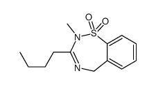 3-butyl-2-methyl-5H-1λ6,2,4-benzothiadiazepine 1,1-dioxide Structure