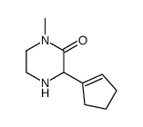 3-(cyclopenten-1-yl)-1-methylpiperazin-2-one结构式