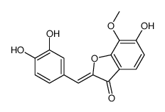 2-[(Z)-(3,4-Dihydroxyphenyl)methylene]-6-hydroxy-7-methoxybenzofuran-3(2H)-one结构式