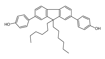 4-[9,9-dihexyl-7-(4-hydroxyphenyl)fluoren-2-yl]phenol结构式